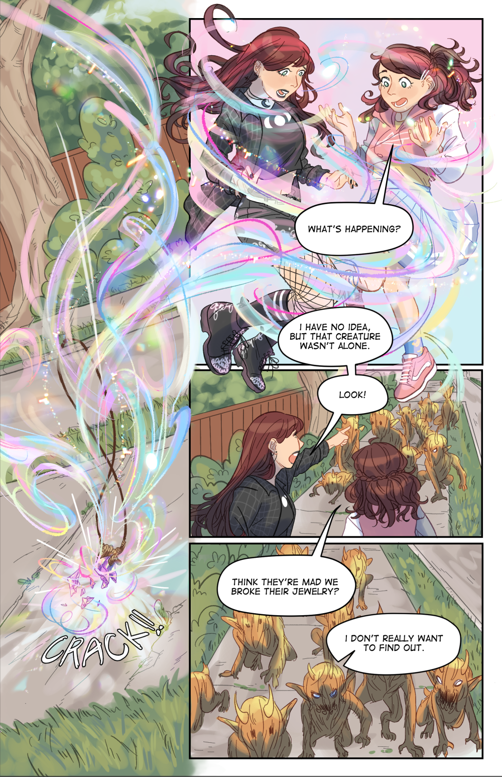 witches comic book art by deanna li written by trevor mueller
