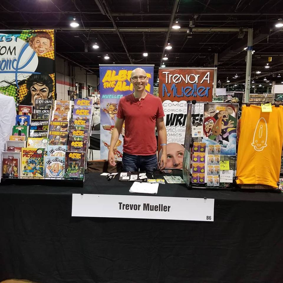 trevor mueller at wizard world chicago artist alley 2018