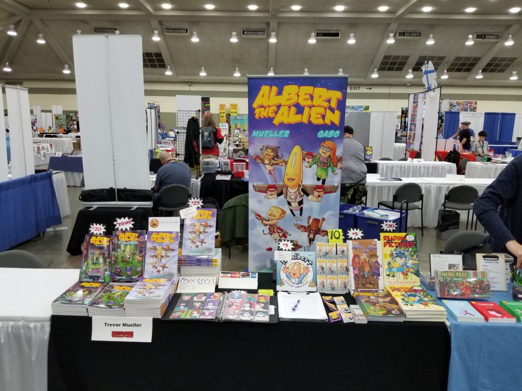 baltimore comic con 2018 artist alley trevor mueller