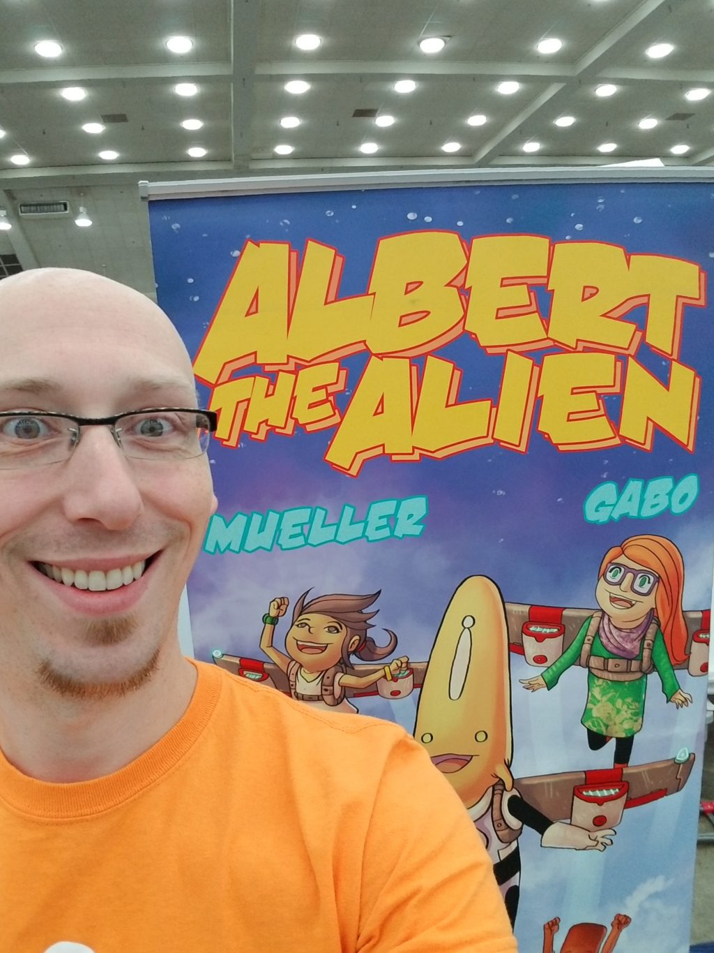 trevor mueller comic writer albert the alien artist alley