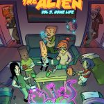 albert the alien graphic novel comic book cover art by gabo written by trevor mueller