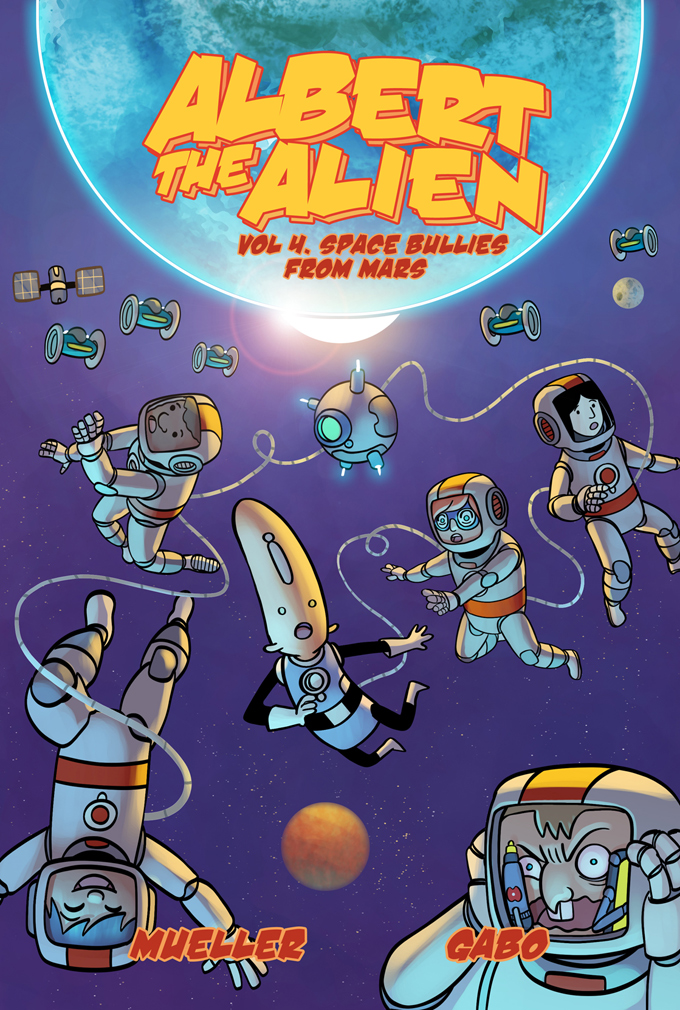 albert the alien volume 4 kids comicbook cover graphic novel art by gabo written by trevor mueller