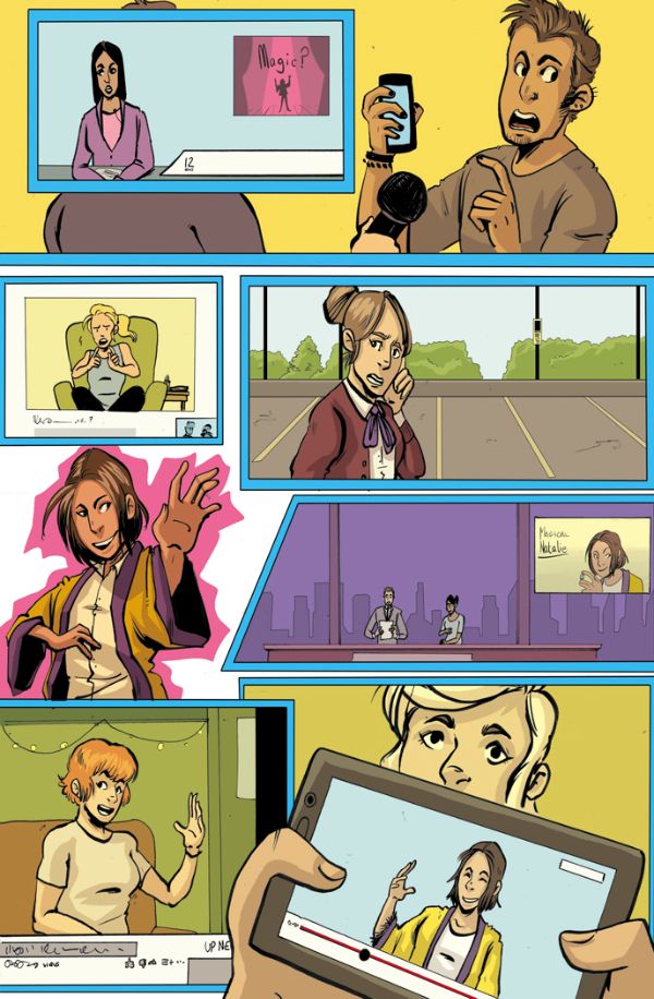 magical natalie lgbt comic book art by katie fleming written by trevor mueller