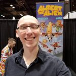 comic writer trevor mueller at c2e2 2019 artist alley albert the alien