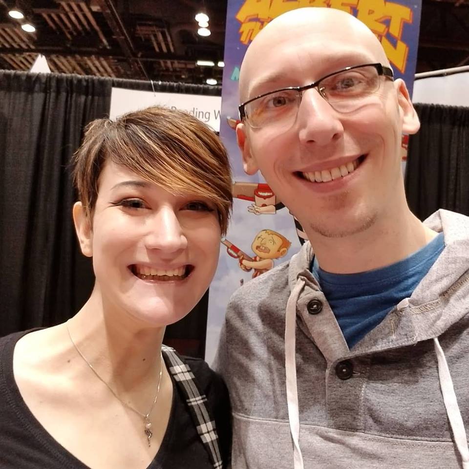 comic book writer trevor mueller with nikita rauba