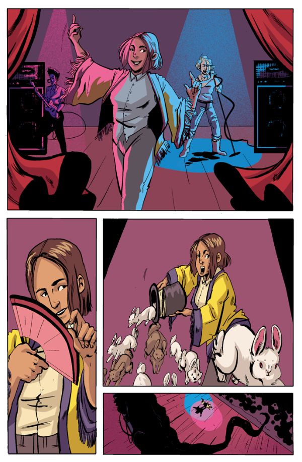 magical natalie lgbtq comic book rabbits magic art by katie fleming written by trevor mueller