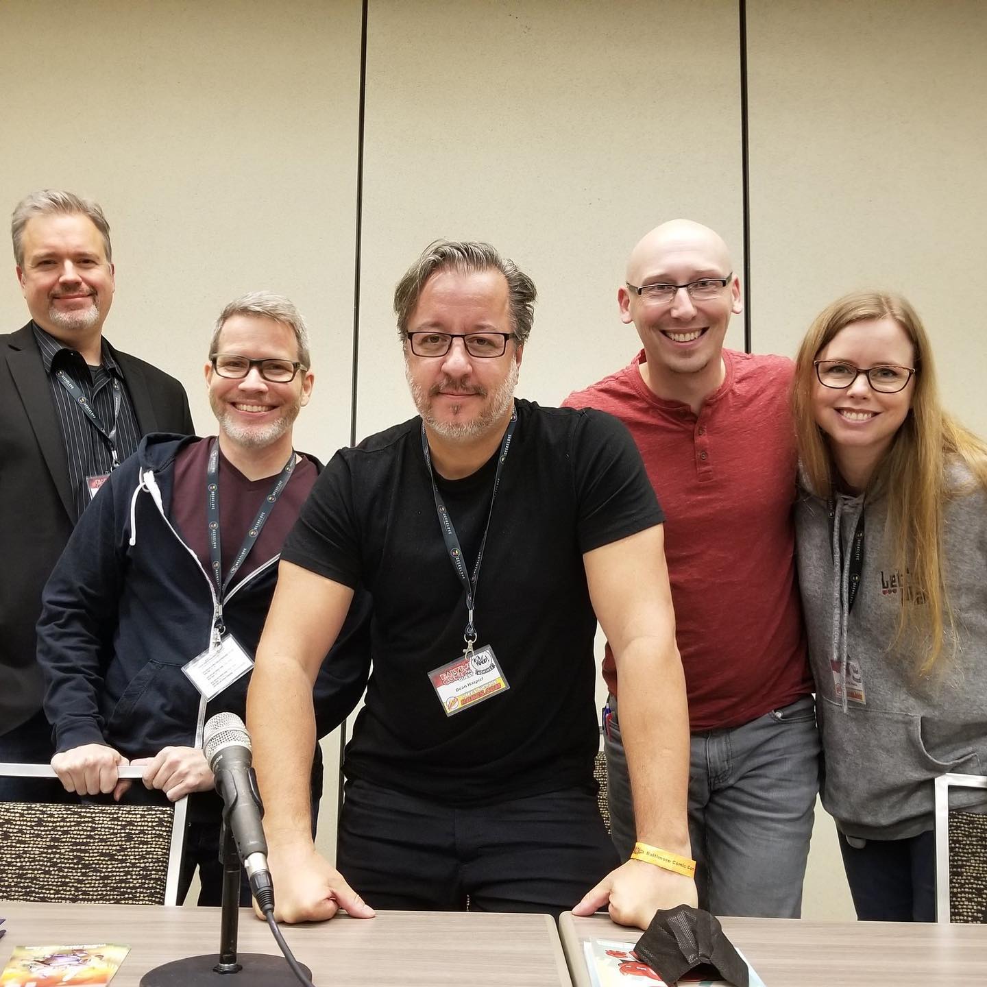 Trevor Mueller Leeanne Krecic Dean Haspiel Thom Zhaler Steve Conley Making Webtoons Panel at Baltimore Comic Con